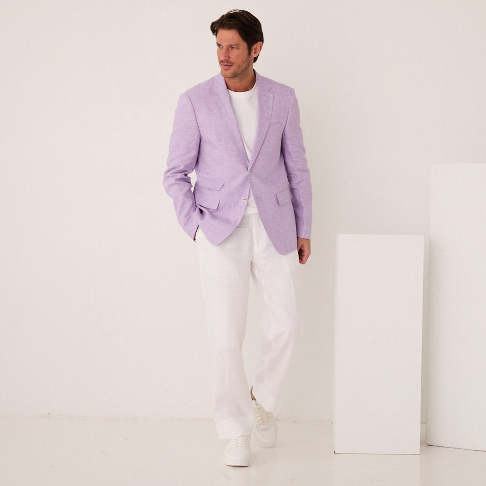 Inserch Slim Linen Blazer SU880-00002 White main image 0