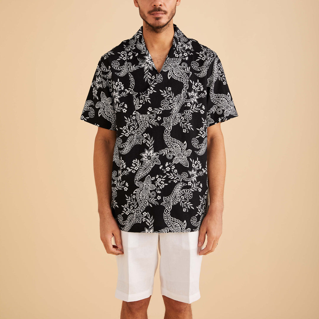 SS Linen Pull Over Shirt - INSERCH