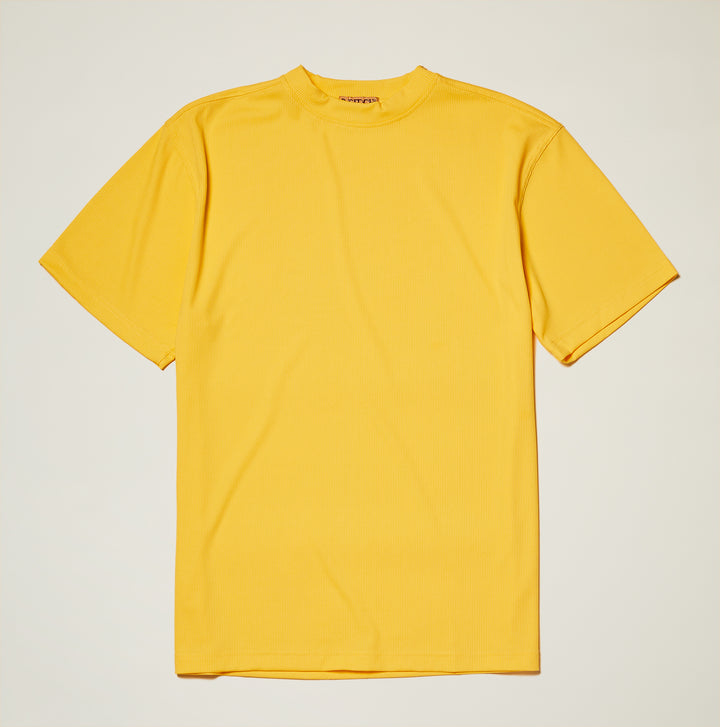 Rib Crew Neck T-Shirt — Browns & Yellows