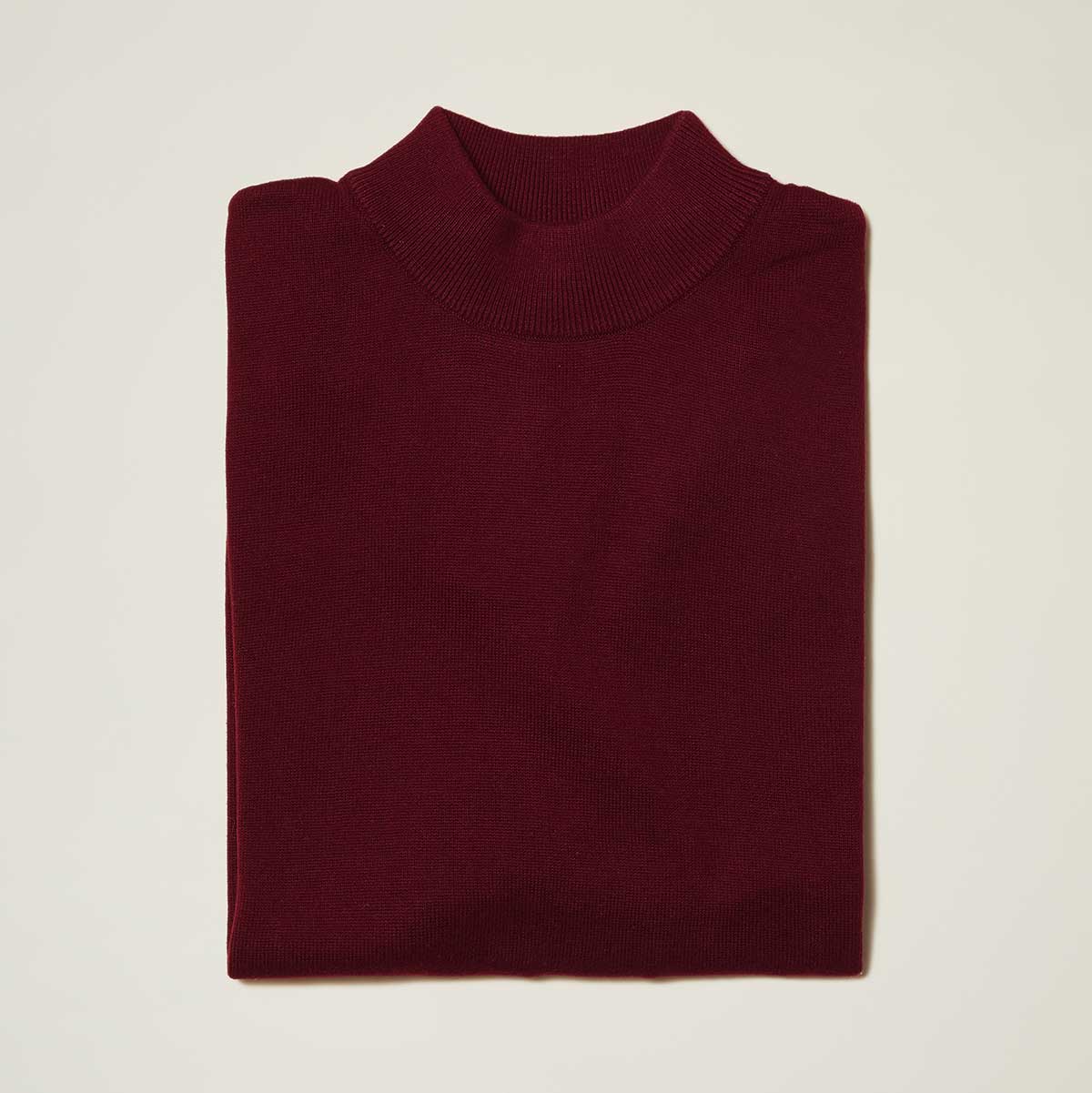 Cotton Blend Mock Neck Sweater – Basic Colors