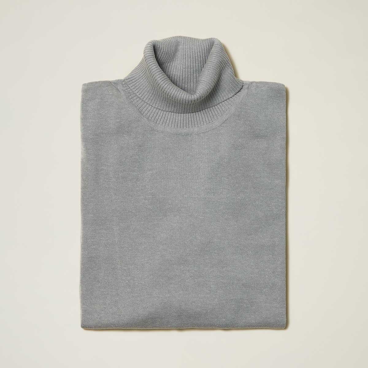 Cotton Blend Turtleneck – Basic Colors