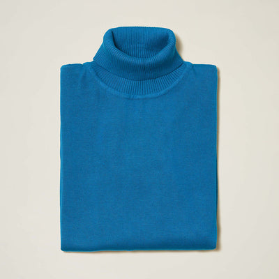 Cotton Blend Turtleneck – Seasonal Colors