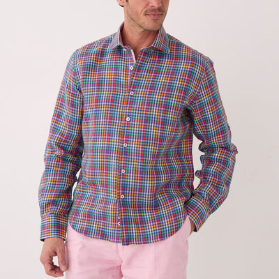 Inserch SS Linen Gingham Shirt SS7917-00066 Multi