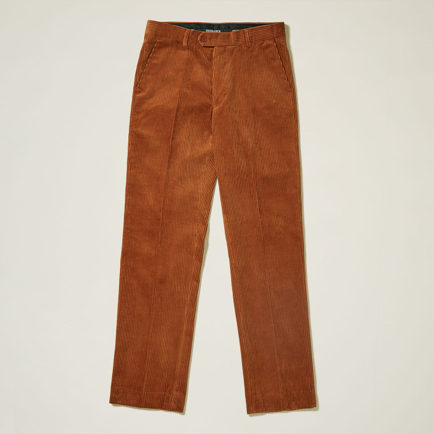 100% Cotton Flat Front Corduroy Pants