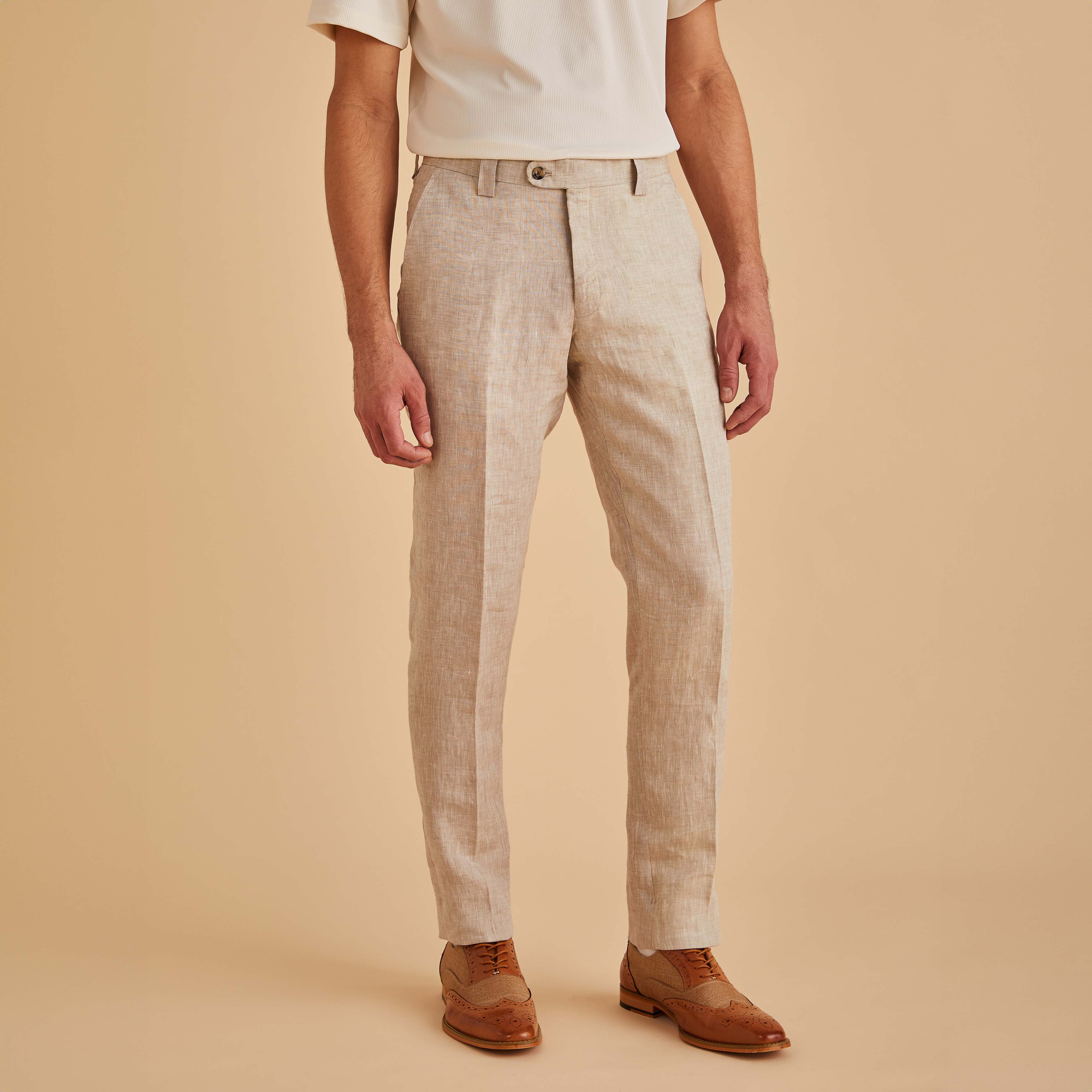 Men's Regular Fit ClaShort Sleeveic Linen Blazer | 36R - 60R
