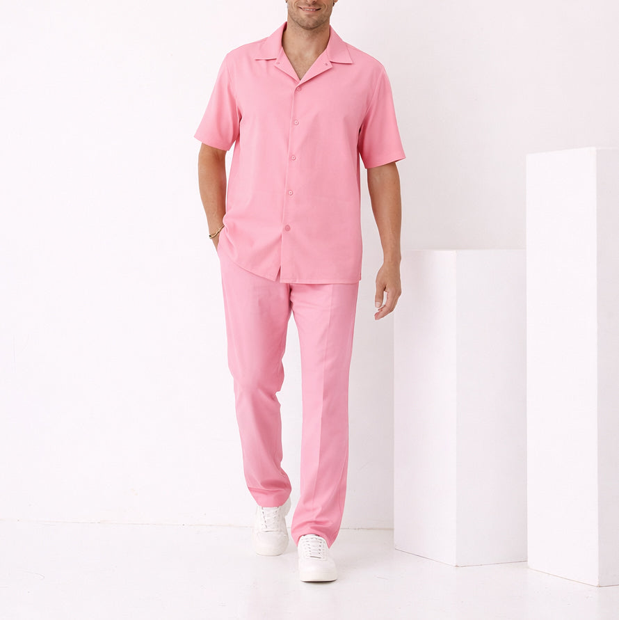 Crepe Camp Collar Shirt