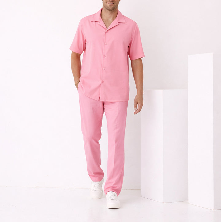 Crepe Camp Collar Shirt