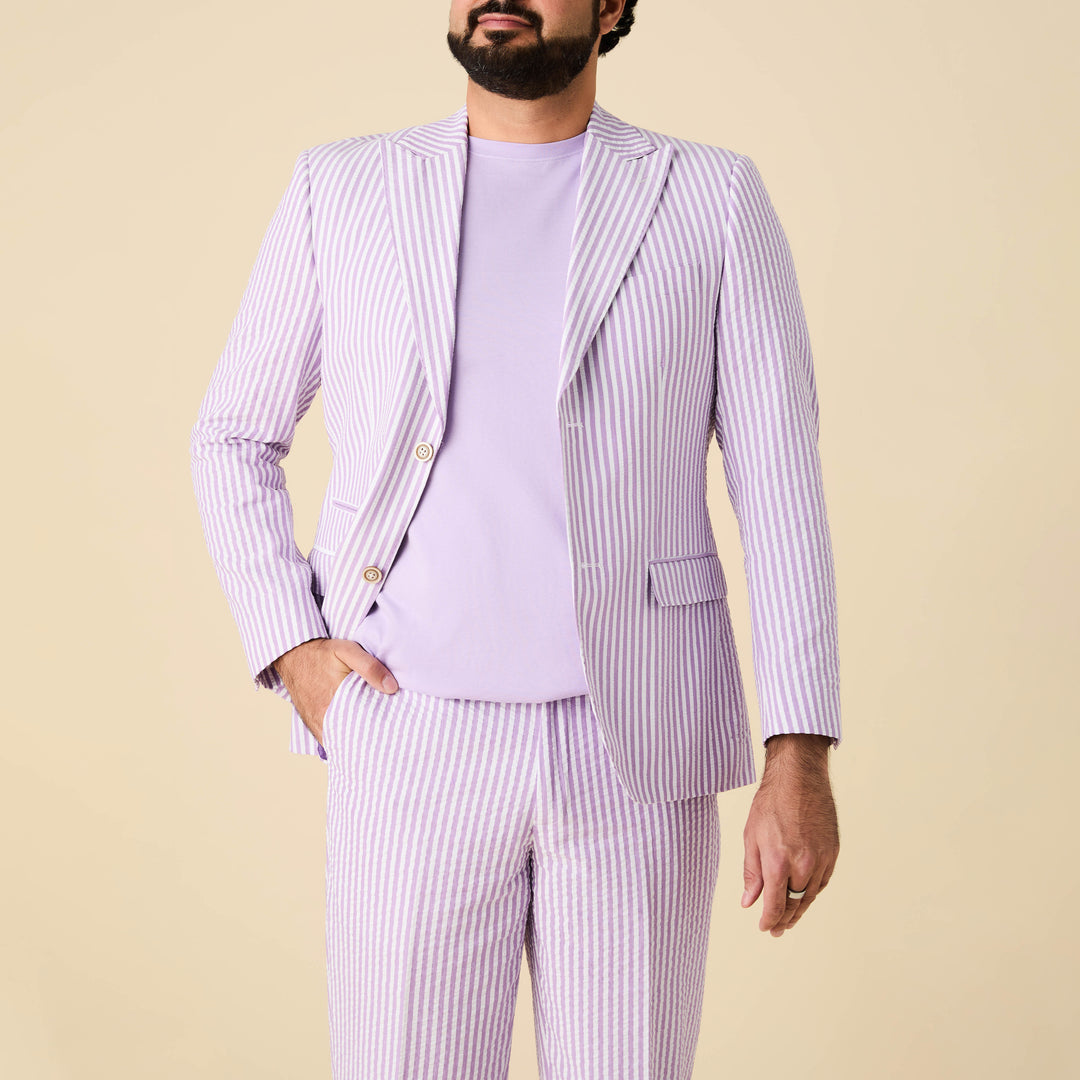 Seersucker Stripe Blazer - INSERCH