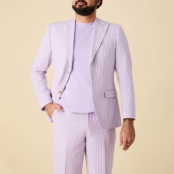Seersucker Stripe Blazer - INSERCH