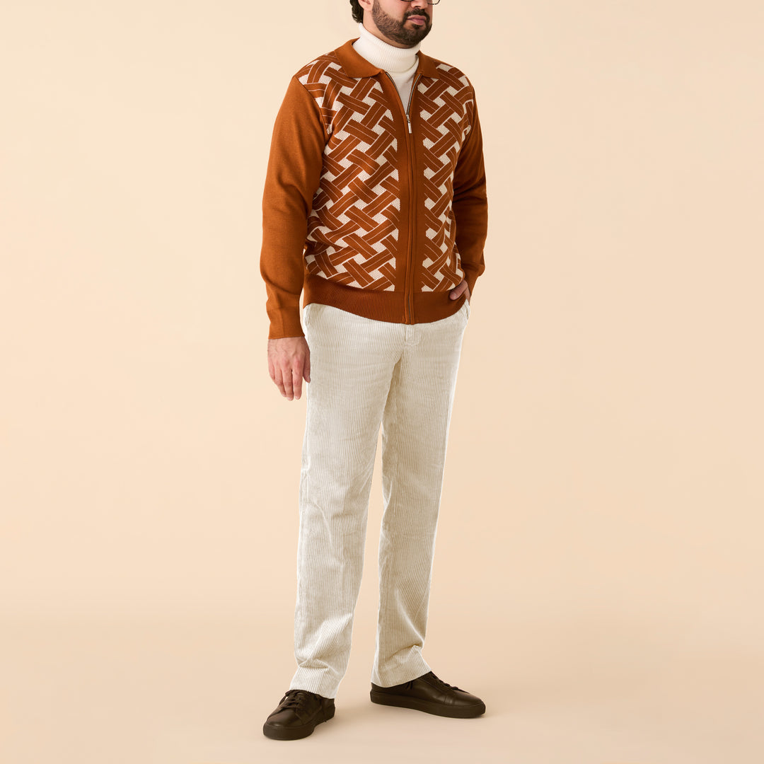Geometric Full Zip