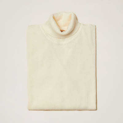 Cotton Blend Turtleneck Sweater - Black & Whites - INSERCH