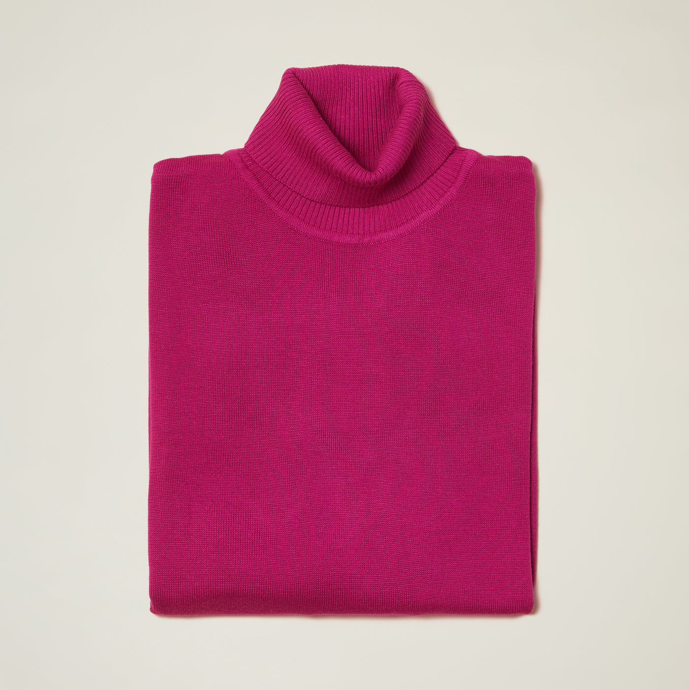 Cotton Blend Turtleneck Sweater - Red & Oranges - INSERCH