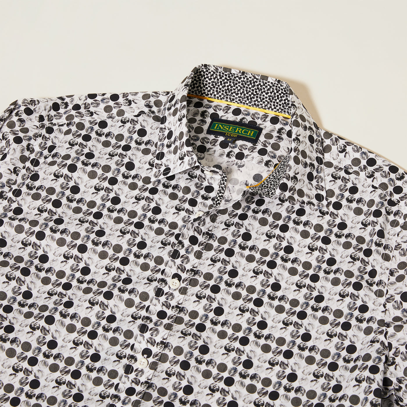 Textured Dot Print Shirt - INSERCH