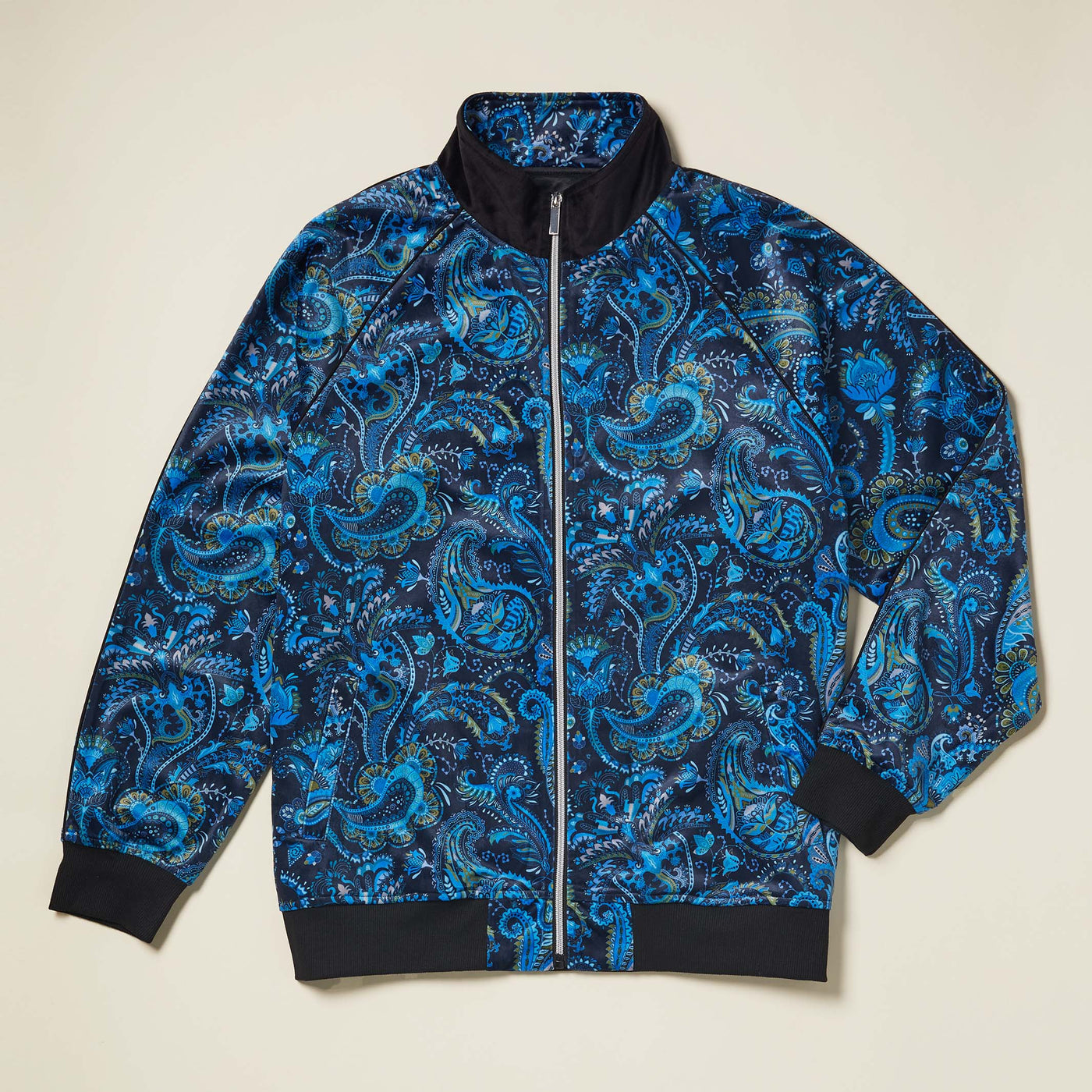 Velour Paisley Track Jacket and Pants Set - INSERCH
