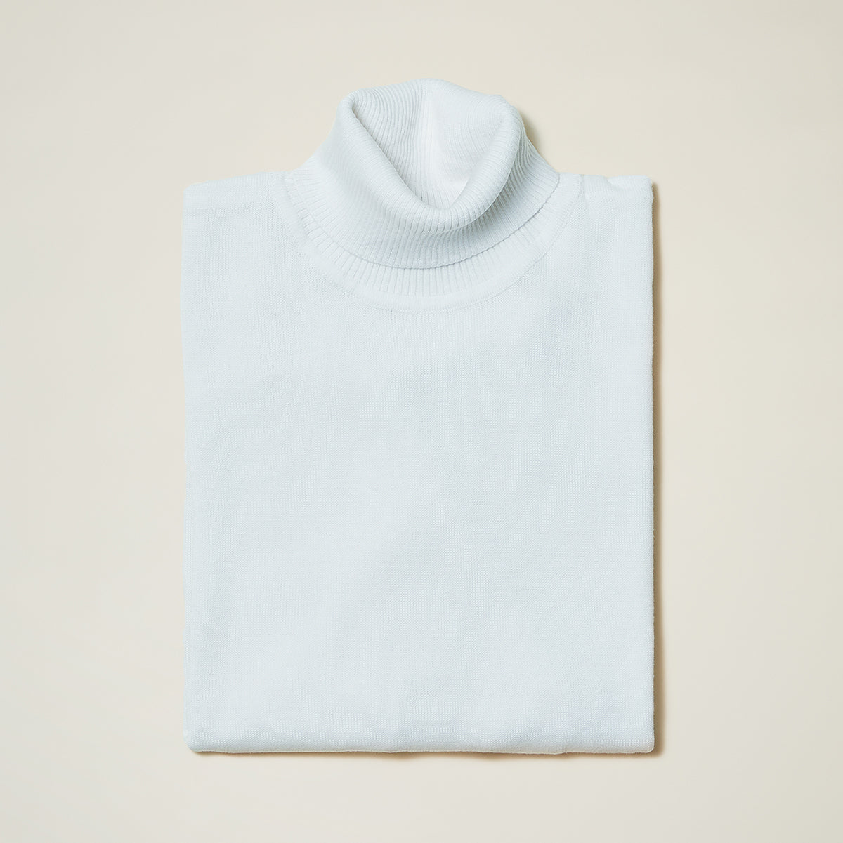 Cotton Blend Slim Fit Turtleneck Sweater - INSERCH