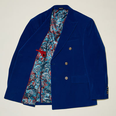 Double Breasted Velvet Blazer - INSERCH