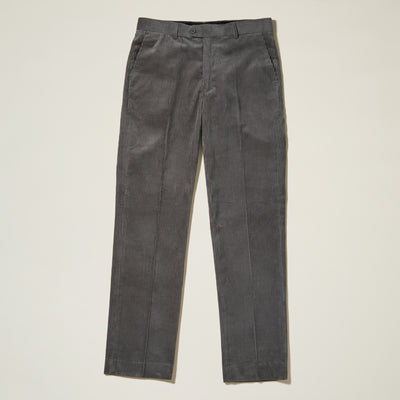 100% Cotton Flat Front Corduroy Pants - INSERCH